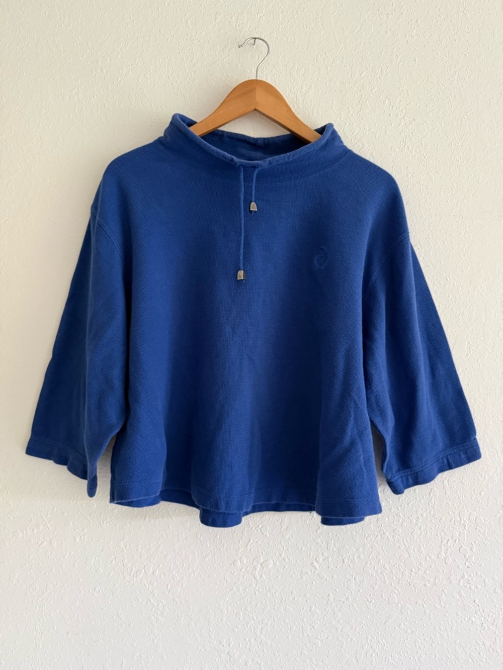 Royal Blue Pullover Cotton Sweatshirt
